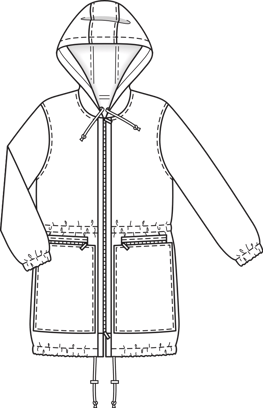 Jersey Parka with Hood 11/2011 | PDF Sewing Pattern