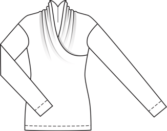Knit Wrap Top 11/2011 | PDF Sewing Pattern