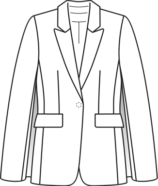 Cape Back Blazer 11/2011 | PDF Sewing Pattern