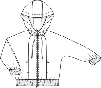 Hooded Sweatshirt (Plus Size) 11/2011 | PDF Sewing Pattern