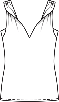 12/2011 V-neck top | PDF Sewing Pattern