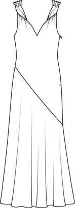 Satin Evening Gown 12/2011 | PDF Sewing Pattern