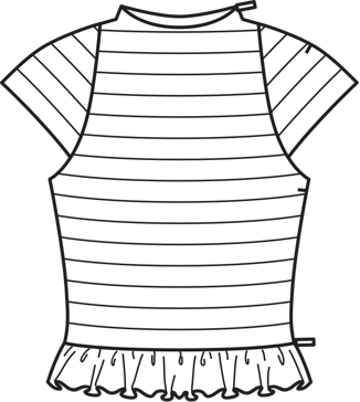 Top #112 | Burda Style 01/2012 | Patrón de costura PDF