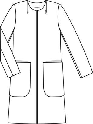 Casaco comprido #113 | Burda Style 02/2012