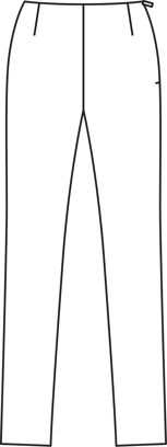 burda symønster kvinders slim pencil bukser med side lynlås 11/24 #128 