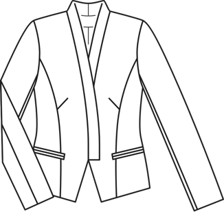 Open Front Jacket (Plus Size) 11/2012 | PDF Sewing Pattern
