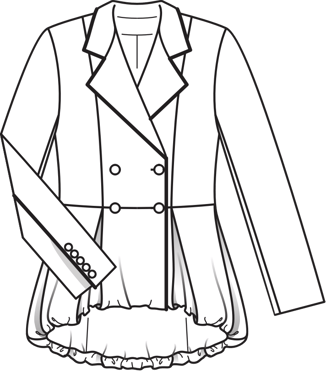Peplum Jacket 12/2012 | PDF Sewing Pattern
