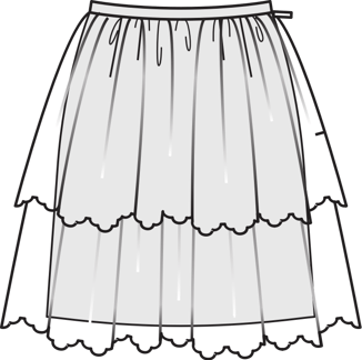 Ruffled Skirt 12/2012 | PDF Sewing Pattern