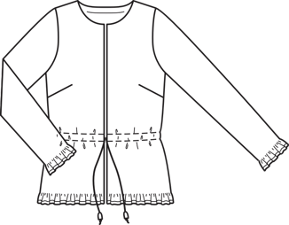 Drawstring Jacket 12/2012 | PDF Sewing Pattern