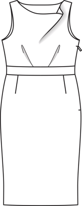 Cowl Dress (Plus Size) 02/2013 | PDF Sewing Pattern