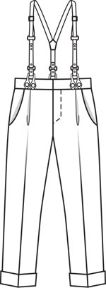 Boy's Suspender Trousers 02/2013 | PDF Sewing Pattern