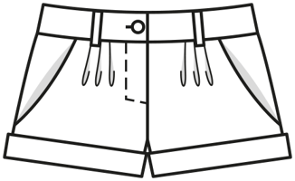 Shorts #105 | Burda Style 07/2013 | Patrón de costura PDF