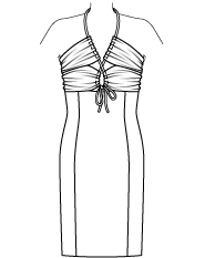 Vestido batik #122 | Burda Style 07/2013 | Molde de costura PDF