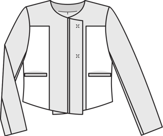 Chaqueta #101 | Burda Style 08/2013 | Patrón de costura PDF