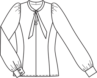 Blusa #108 | Burda Style 08/2013 | Patrón de costura PDF