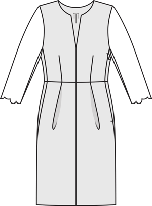 Vestido #116 | Burda Style 08/2013 | Patrón de costura PDF