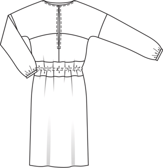 Elasticated Dress 08/2013 | PDF Sewing Pattern