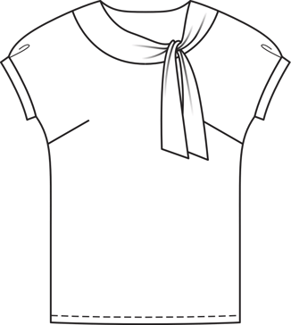 Blusa #140 | Burda Style 08/2013 | Patrón de costura PDF