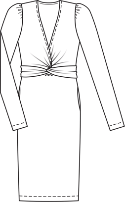 T-shirt de punto jersey #101 | Burda Style 09/2013 | Patrón de costura PDF