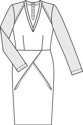 Vestido #111 | Burda Style 10/2013 | Patrón de costura PDF