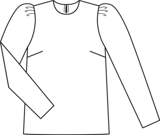 Blusa #122 | Burda Style 10/2013 | Patrón de costura PDF