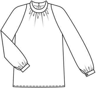 Blusa #103 | Burda Style 11/2013 | Patrón de costura PDF
