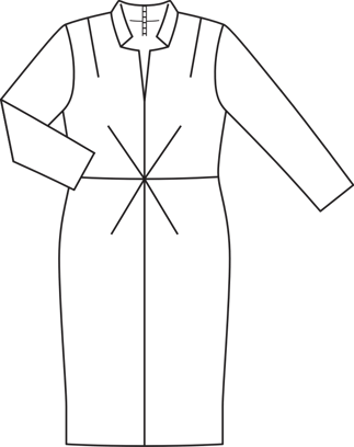 Vestido #133 | Burda Style 11/2013 | Patrón de costura PDF