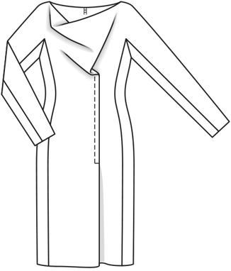 Vestido #104 | Burda Style 12/2013 | Patrón de costura PDF