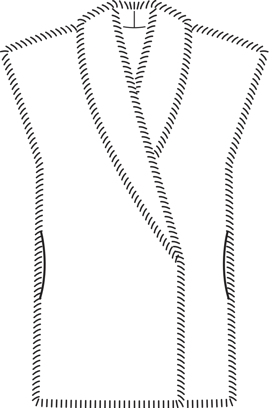 Chaleco de piel de pelo #106 | Burda Style 01/2014 | Patrón de costura PDF