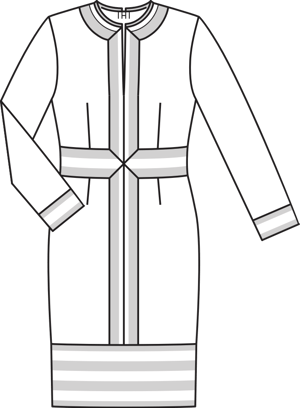 Vestido #119 | Burda Style 01/2014 | Patrón de costura PDF