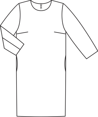 Vestido #121 | Burda Style 01/2014 | Patrón de costura PDF