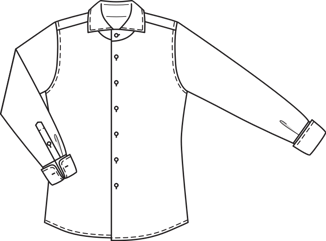 Camisa de caballero #127 | Burda Style 01/2014 | Patrón de costura PDF