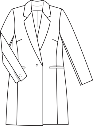 Blazer Plus #130 | Burda Style 01/2014 | Patrón de costura PDF