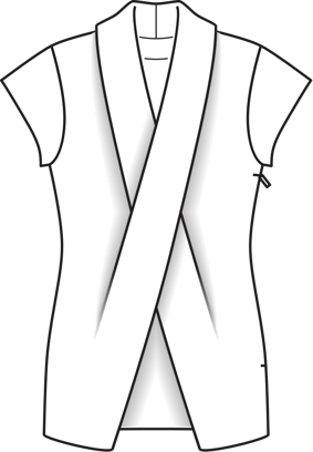 X Shawl Collar Top 04/2014 | PDF Sewing Pattern
