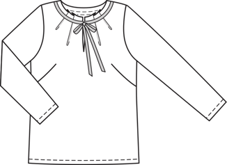 Suéter-blusa #132 | Burda Style 04/2014 | Patrón de costura PDF