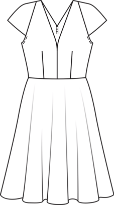 Vestido #104 | Burda Style 05/2014 | Patrón de costura PDF