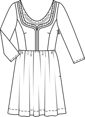 Vestido #108 | Burda Style 05/2014 | Patrón de costura PDF