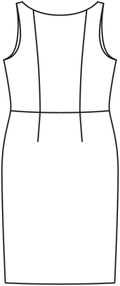 Vestido interior #140 | Burda Style 05/2014 | Patrón de costura PDF