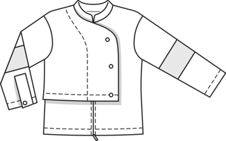 Chaqueta corta #107 | Burda Style 06/2014 | Patrón de costura PDF