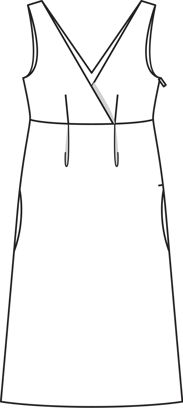 Vestido de talle alto #109 | Burda Style 06/2014 | Patrón de costura PDF