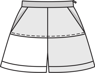 Shorts #112 | Burda Style 07/2014 | Patrón de costura PDF