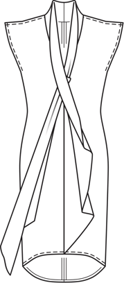 Shawl Collar Dress 07/2014 | PDF Sewing Pattern
