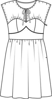 Vestido Plus #132 | Burda Style 07/2014 | Patrón de costura PDF