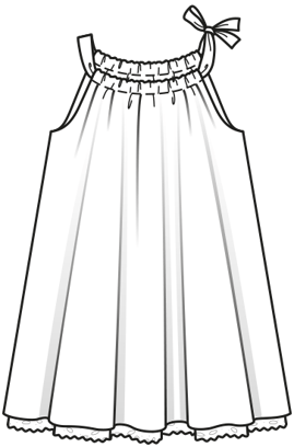 Vestido para niña #135 | Burda Style 07/2014 | Patrón de costura PDF