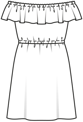 Girl's Ruffle Dress 07/2014 | PDF Sewing Pattern