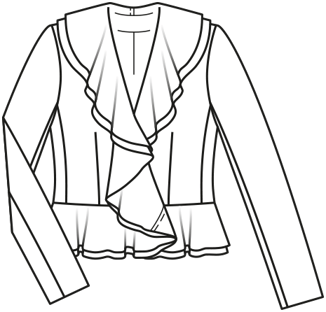 Chaqueta #122 | Burda Style 10/2014 | Patrón de costura PDF