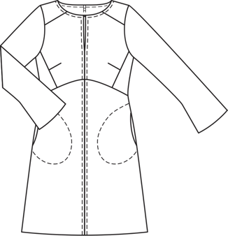 Vestido Plus #139 | Burda Style 10/2014 | Patrón de costura PDF