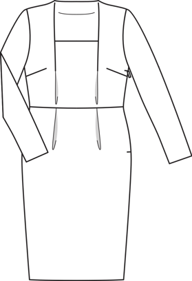 Vestido Plus #127 | Burda Style 11/2014 | Patrón de costura PDF