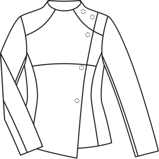 Chaqueta #104 | Burda Style 01/2015 | Patrón de costura PDF