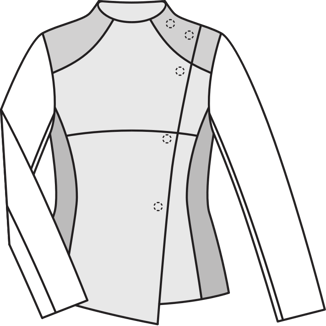 Chaqueta #104 | Burda Style 01/2015 | Patrón de costura PDF